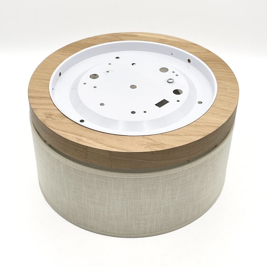 Brilagi - LED Потолочный светильник BELLADONNA 1xE27/15W/230V диаметр 30 см кремовый/дуб