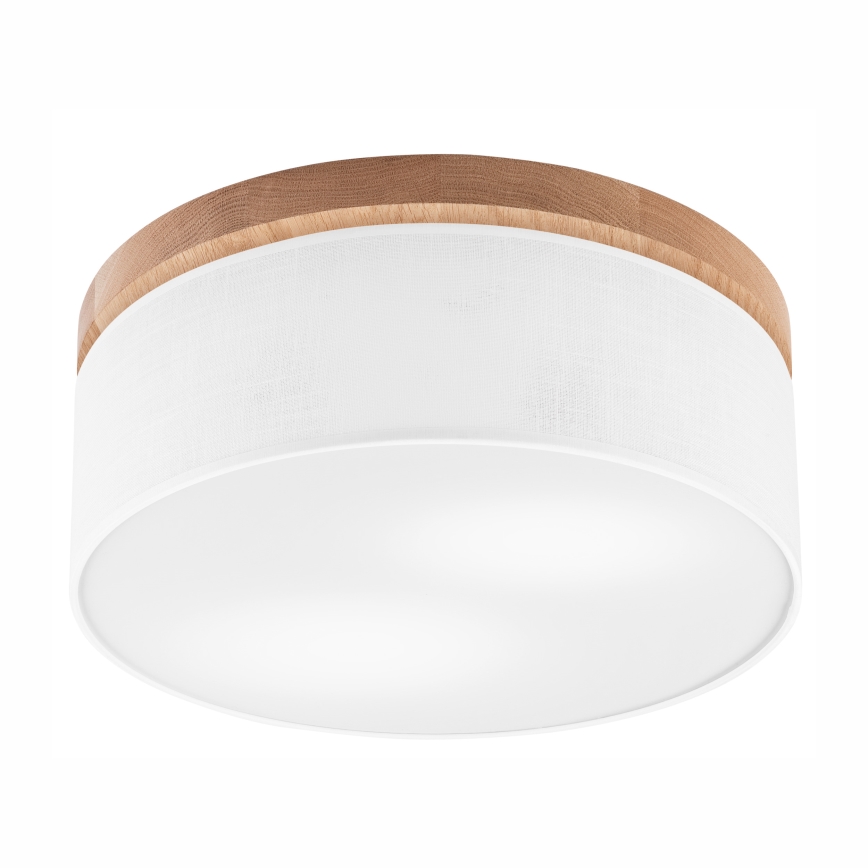 Brilagi - LED Потолочный светильник BELLADONNA 2xE27/15W/230V диаметр 40 см белый/дуб