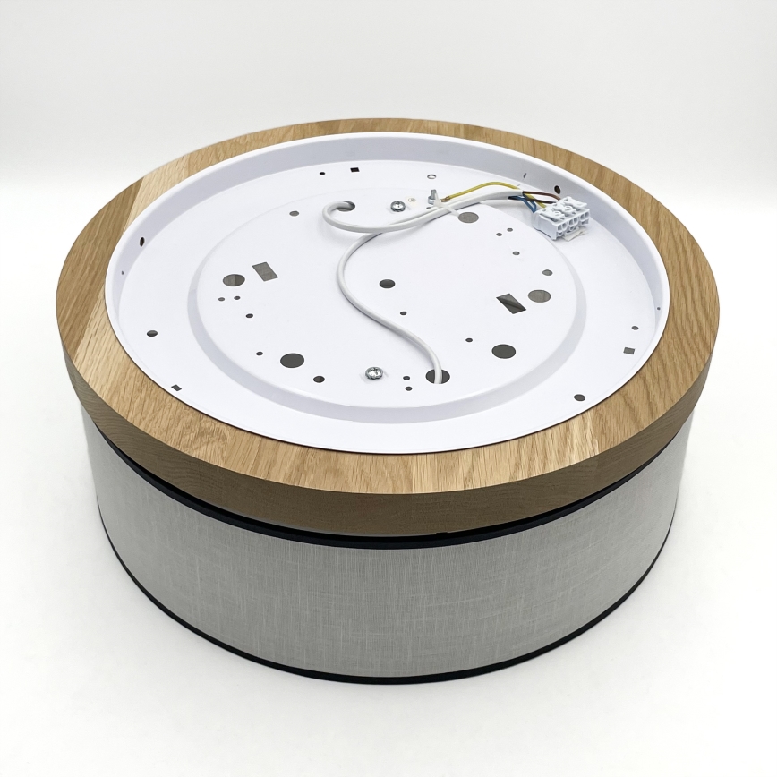 Brilagi - LED Потолочный светильник BELLADONNA 2xE27/15W/230V диаметр 40 см белый/дуб