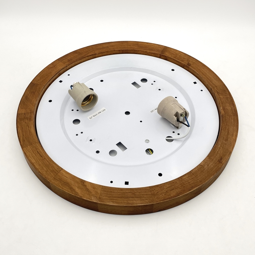 Brilagi - LED Потолочный светильник BELLADONNA 2xE27/15W/230V диаметр 40 см белый/дуб вишня