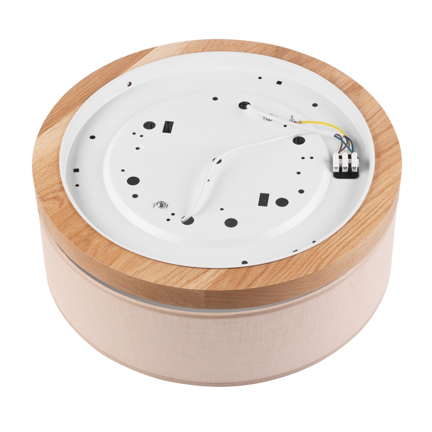 Brilagi - LED Потолочный светильник BELLADONNA 2xE27/15W/230V диаметр 40 см бежевый/дуб