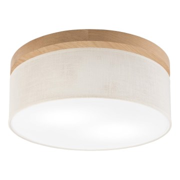 Brilagi - LED Потолочный светильник BELLADONNA 2xE27/15W/230V диаметр 40 см кремовый/дуб