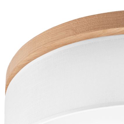 Brilagi - LED Потолочный светильник BELLADONNA 3xE27/15W/230V диаметр 50 см белый/дуб
