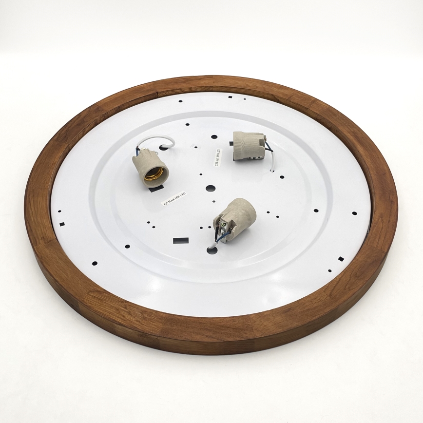 Brilagi - LED Потолочный светильник BELLADONNA 3xE27/15W/230V диаметр 50 см белый/дуб вишня