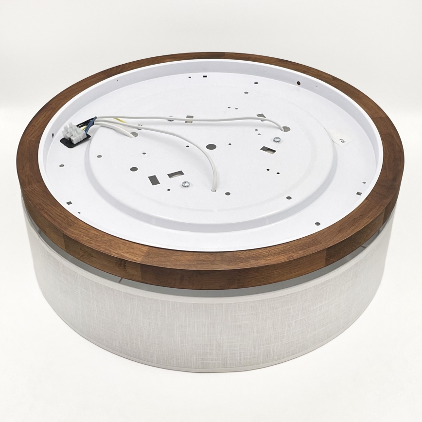 Brilagi - LED Потолочный светильник BELLADONNA 3xE27/15W/230V диаметр 50 см белый/дуб вишня