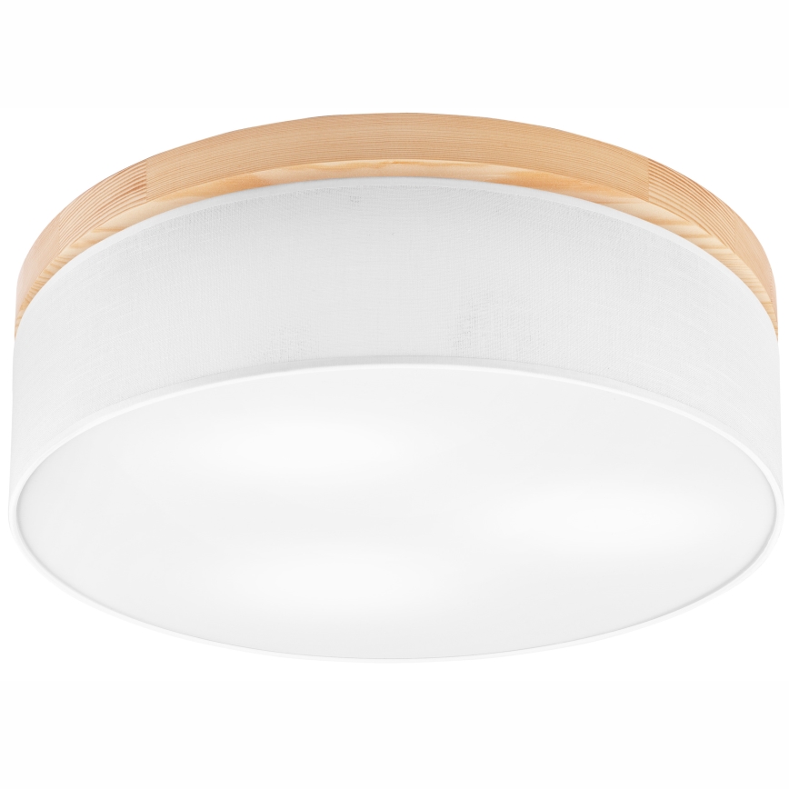 Brilagi - LED Потолочный светильник BELLADONNA 3xE27/15W/230V диаметр 50 см белый/сосна
