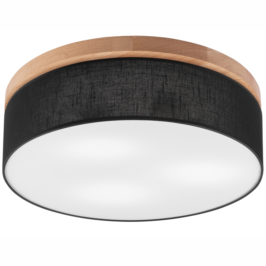Brilagi - LED Потолочный светильник BELLADONNA 3xE27/15W/230V диаметр 50 см черный/дуб