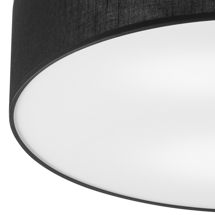 Brilagi - LED Потолочный светильник BELLADONNA 3xE27/15W/230V диаметр 50 см черный/сосна
