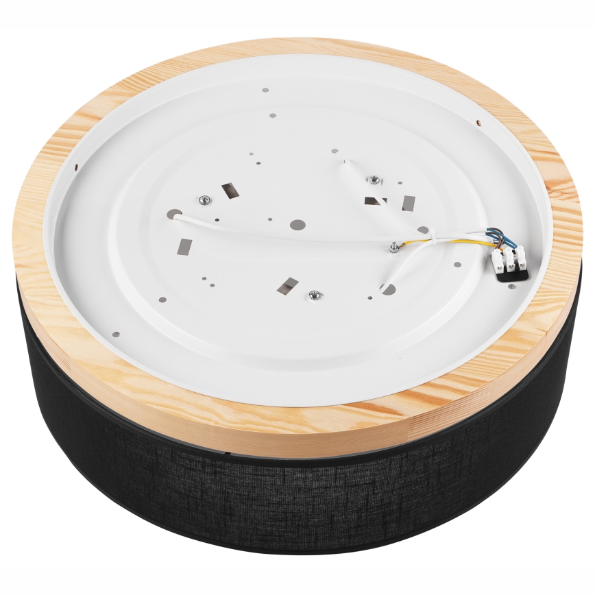 Brilagi - LED Потолочный светильник BELLADONNA 3xE27/15W/230V диаметр 50 см черный/сосна