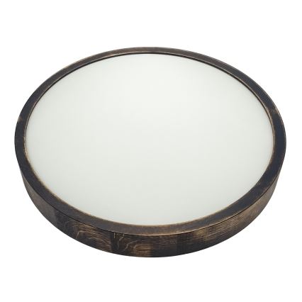 Brilagi - LED-потолочный светильник CARVALHO SLIM SMOKEY LED/36W/230V, дуб, диаметр 37,5 cm