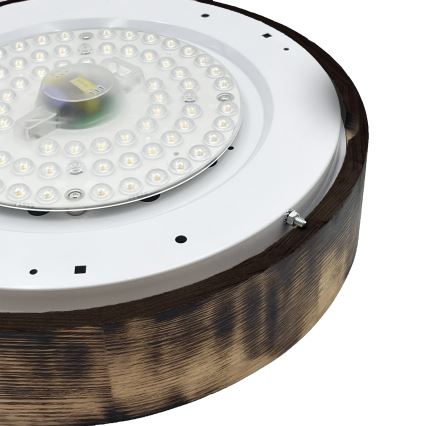 Brilagi - LED потолочный светильник CARVALHO SMOKEY LED/36W/230V дуб, диаметр 37,5 см