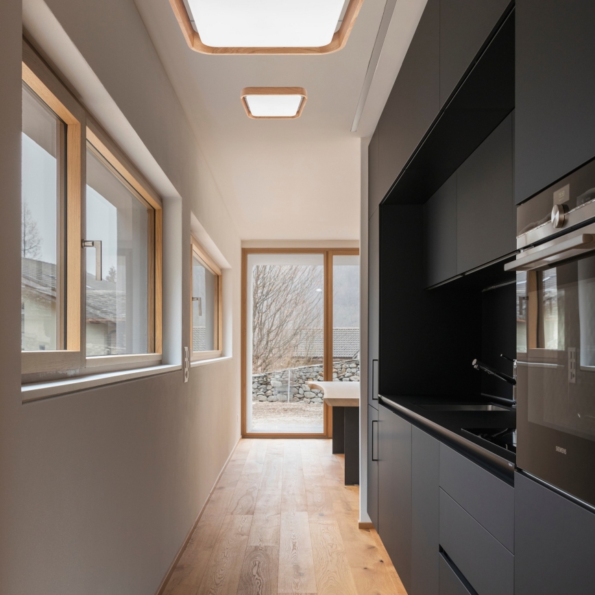 Brilagi - Диммируемый LED-потолочный светильник MANAROLA CUBIC LED/24 Вт/230 В 45x45 см 3000-6500K дуб + пульт дистанционного управления