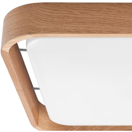 Brilagi - Диммируемый LED-потолочный светильник MANAROLA CUBIC LED/24 Вт/230 В 45x45 см 3000-6500K дуб + пульт дистанционного управления