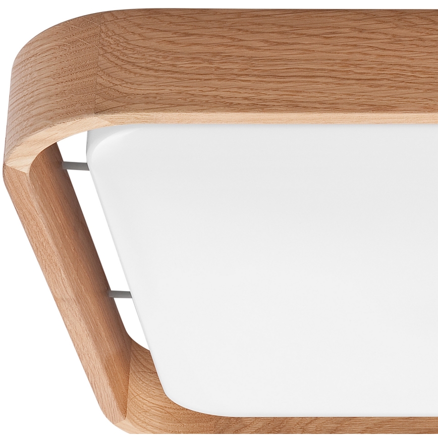 Brilagi - Диммируемый LED-потолочный светильник MANAROLA CUBIC LED/24 Вт/230 В 45x45 см 3000-6500K дуб + пульт дистанционного управления