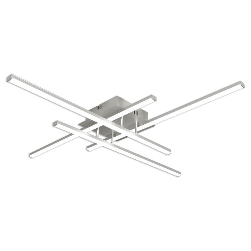 Brilagi - Светодиодный потолочный светильник STRIPES, 37 Вт, 230 В, 68×68 см, серебристый