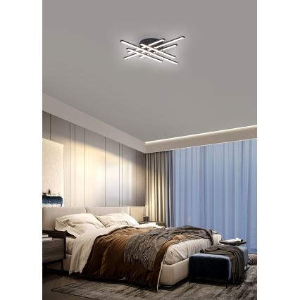 Brilagi - LED потолочный светильник STRIPES LED/42W/230V 51x51 cm черный