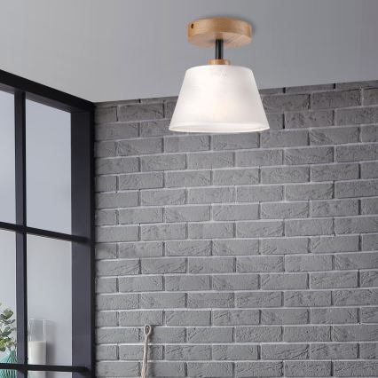 Brilagi - LED  Припотолочная люстра ANTHONY 1xE14/60W/230V дуб/белый