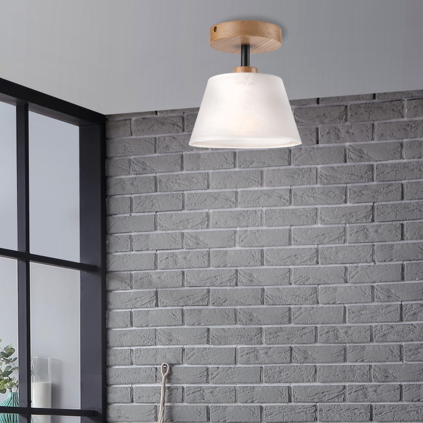 Brilagi - LED  Припотолочная люстра ANTHONY 1xE14/60W/230V дуб/белый