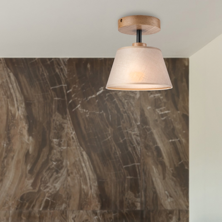 Brilagi - LED  Припотолочная люстра ANTHONY 1xE14/60W/230V дуб/бежевый