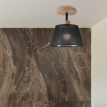 Brilagi - LED  Припотолочная люстра ANTHONY 1xE14/60W/230V дуб/черный