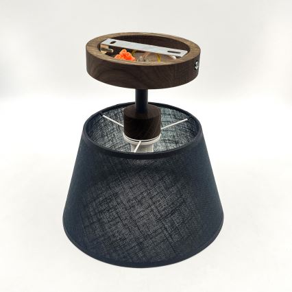 Brilagi - LED  Припотолочная люстра ANTHONY 1xE14/60W/230V дуб/черный