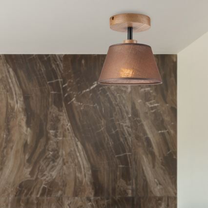 Brilagi - LED  Припотолочная люстра ANTHONY 1xE14/60W/230V дуб/коричневый