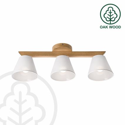 Brilagi - LED  Припотолочная люстра ANTHONY 3xE14/40W/230V дуб/белый