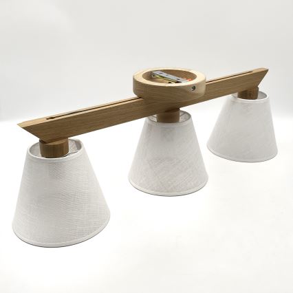 Brilagi - LED  Припотолочная люстра ANTHONY 3xE14/40W/230V дуб/белый