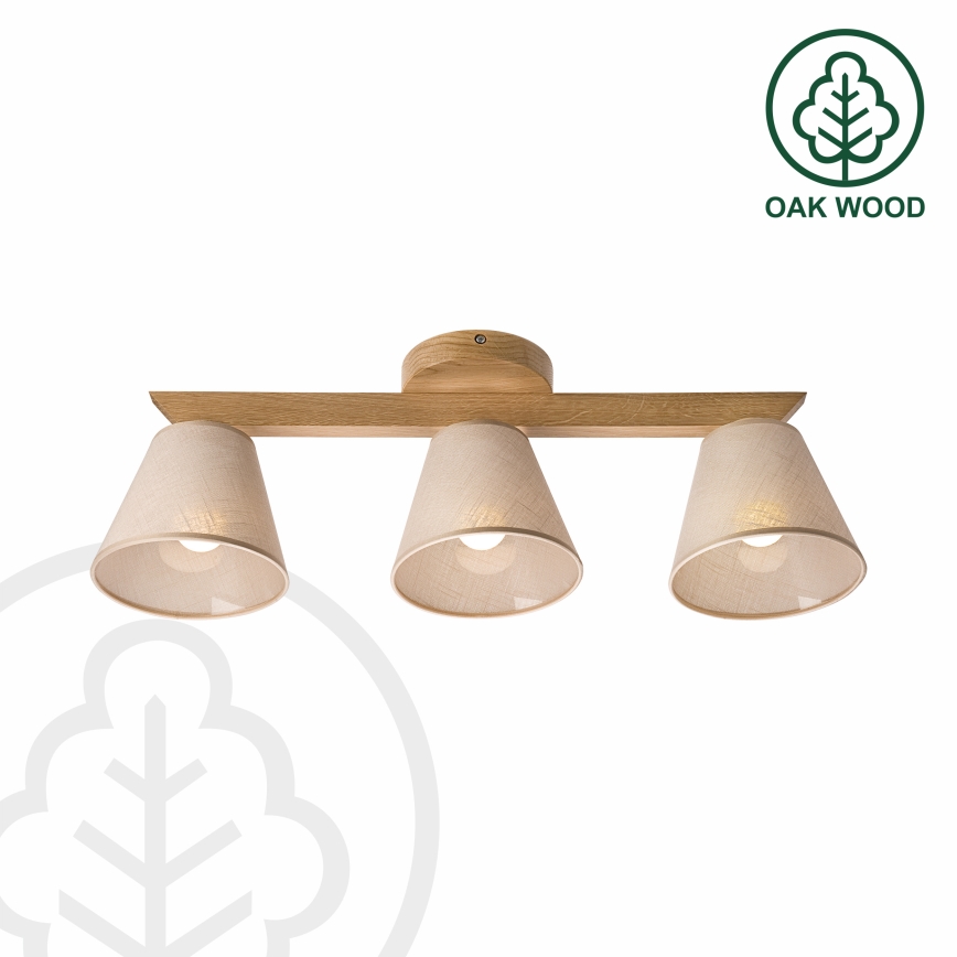 Brilagi - LED  Припотолочная люстра ANTHONY 3xE14/40W/230V дуб/бежевый