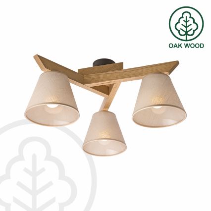 Brilagi - LED  Припотолочная люстра ANTHONY 3xE14/40W/230V дуб/бежевый