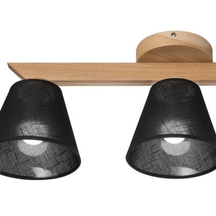 Brilagi - LED  Припотолочная люстра ANTHONY 3xE14/40W/230V дуб/черный