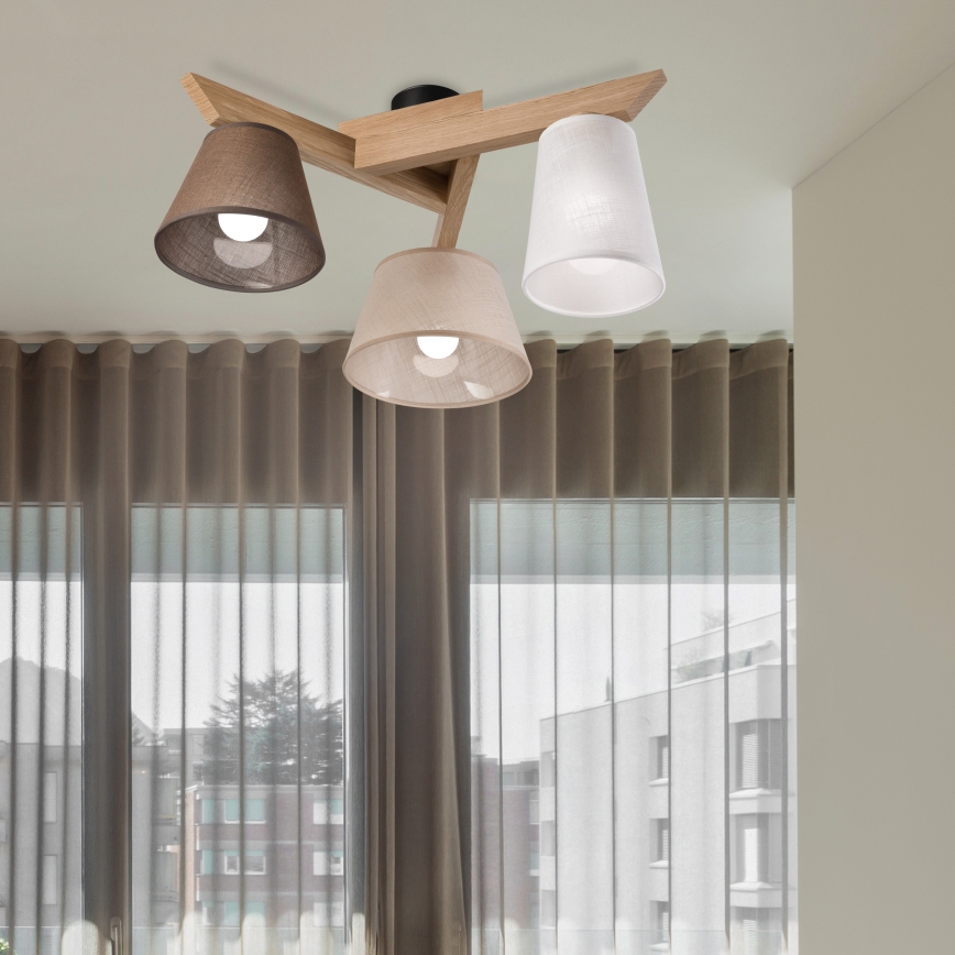 Brilagi - LED  Припотолочная люстра ANTHONY 3xE14/40W/230V дуб