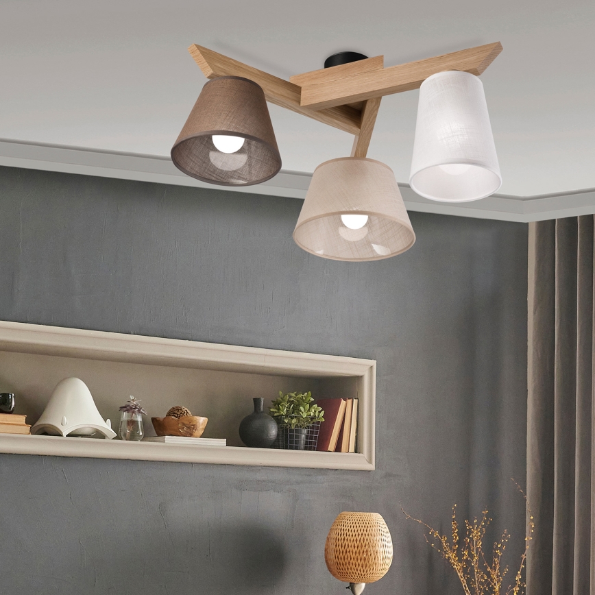 Brilagi - LED  Припотолочная люстра ANTHONY 3xE14/40W/230V дуб