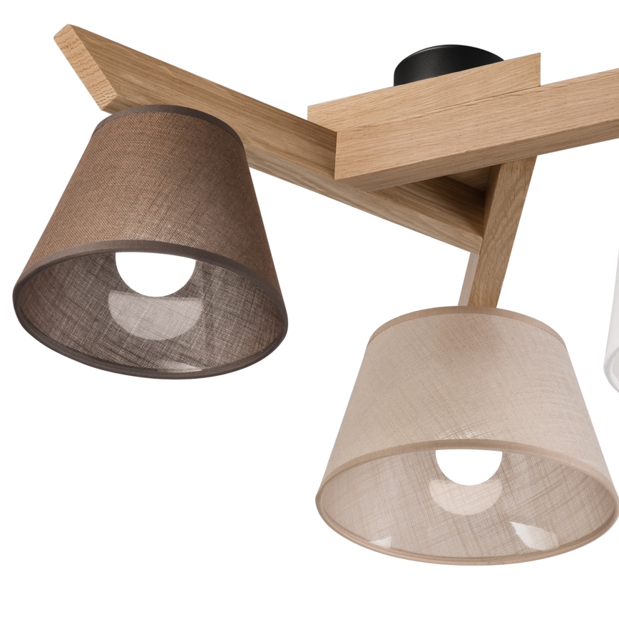 Brilagi - LED  Припотолочная люстра ANTHONY 3xE14/40W/230V дуб