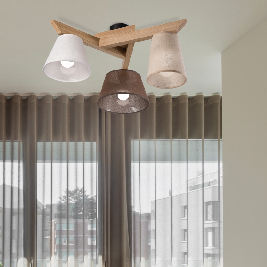 Brilagi - LED  Припотолочная люстра ANTHONY 3xE14/40W/230V дуб