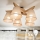 Brilagi - LED  Припотолочная люстра ANTHONY 5xE14/40W/230V дуб/бежевый