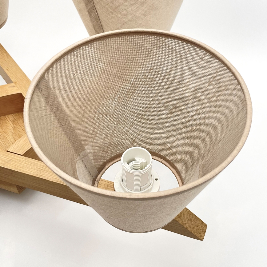 Brilagi - LED  Припотолочная люстра ANTHONY 5xE14/40W/230V дуб/бежевый