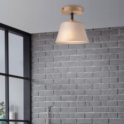 Brilagi - LED  Припотолочная люстра ANTHONY 1xE14/60W/230V дуб/бежевый