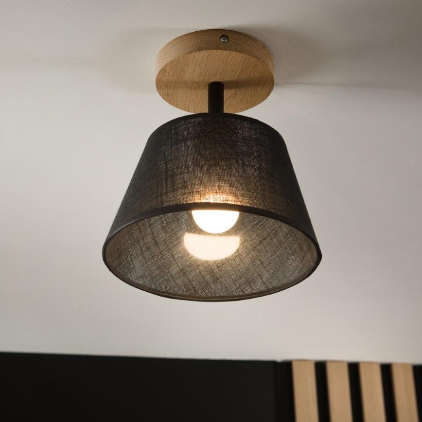 Brilagi - LED  Припотолочная люстра ANTHONY 1xE14/60W/230V дуб/черный