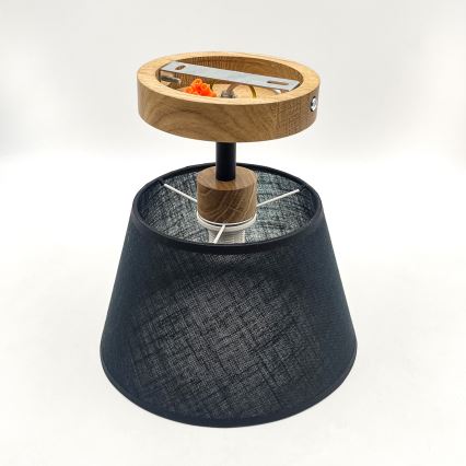 Brilagi - LED  Припотолочная люстра ANTHONY 1xE14/60W/230V дуб/черный