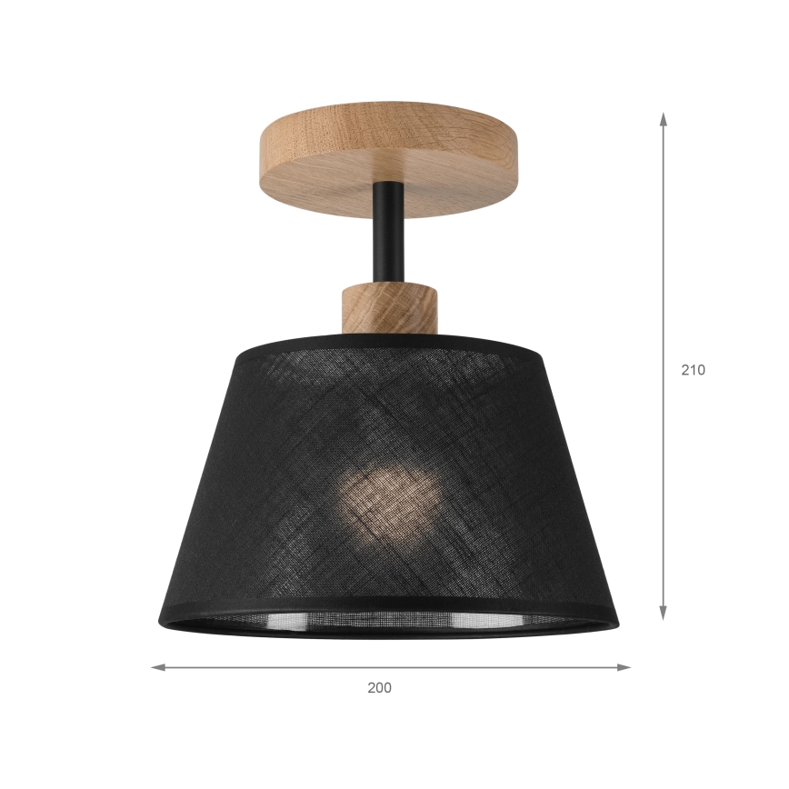 Brilagi - LED  Припотолочная люстра ANTHONY 1xE14/60W/230V дуб/черный