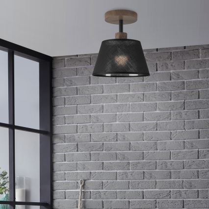 Brilagi - LED  Припотолочная люстра ANTHONY 1xE14/60W/230V дуб/черный
