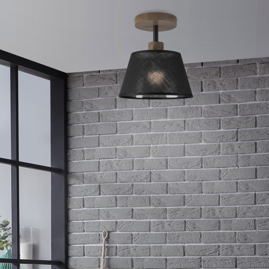 Brilagi - LED  Припотолочная люстра ANTHONY 1xE14/60W/230V дуб/черный