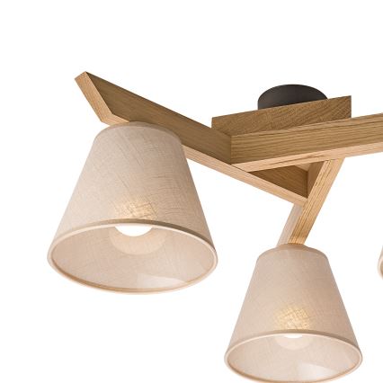 Brilagi - LED  Припотолочная люстра ANTHONY 3xE14/40W/230V дуб/бежевый