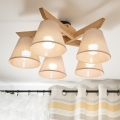 Brilagi - LED  Припотолочная люстра ANTHONY 5xE14/40W/230V дуб/бежевый