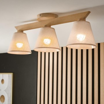 Brilagi - LED  Пристельова люстра ANTHONY 3xE14/40W/230V дуб/бежевий