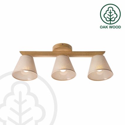 Brilagi - LED  Пристельова люстра ANTHONY 3xE14/40W/230V дуб/бежевий