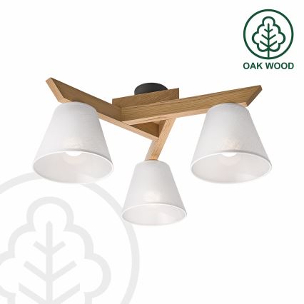 Brilagi - LED  Пристельова люстра ANTHONY 3xE14/40W/230V дуб/білий
