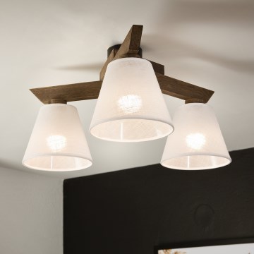 Brilagi - LED  Пристельова люстра ANTHONY 3xE14/40W/230V дуб/білий
