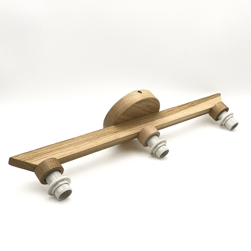 Brilagi - LED  Пристельова люстра ANTHONY 3xE14/40W/230V дуб/чорний